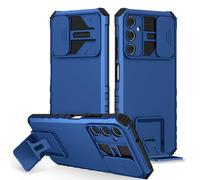 Draamvol for Samsung Galaxy A05S 5G Case with Slide Camera Cover Shockproof Kickstand Military Grade Lens Protection Soft TPU Bumper Hard PC Back Case for Samsung A05S 5G Phone Case,Blue
