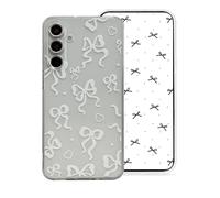 Draamvol for Samsung Galaxy A13/ A13 5G Case Clear Cute Bowknot Pattern Soft TPU Shockproof Phone Case for Women Girls, Slim Fit Transparent Bow Silicone Bumper Shell Drop-Protection Cover, White