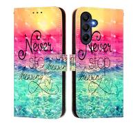 Draamvol for Samsung Galaxy A17 5G Samsung Galaxy A17 4G Phone Case, Protective Flip Shockproof PU Leather Wallet Cover TPU Bumper Shell Magnetic Kickstand Card Slots Cover, Chasing Dreams