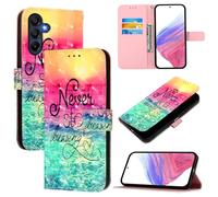 Draamvol for Samsung Galaxy A27 5G Phone Case, Protective Flip Shockproof PU Leather Wallet Cover TPU Bumper Shell Magnetic Kickstand Card Slots Cover, Chasing Dreams