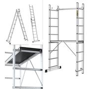 Drabest 2x8 Aluminium Ladder Scaffolding Platform EN131 Home Outdoor Work DIY