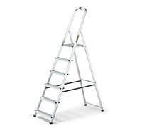 Drabest Aluminum 6-Steps Household Ladder 125 Kg + Hook
