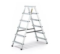 Drabest 6-Steps Aluminium Double-Sided Household Ladder 125 Kg