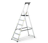 Drabest 6 Steps Aluminium Professional Ladder + Tool Tray 150Kg