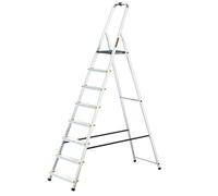 Drabest Aluminium professional ladder steps 8 + tool tray, Multi