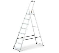 Drabest Aluminum 8-Steps Household Ladder 125 Kg + Hook