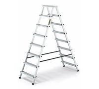 Drabest 8-Steps Aluminium Double-Sided Household Ladder 125 Kg