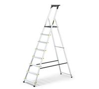 Drabest 8 Steps Aluminium Professional Ladder + Tool Tray 150Kg