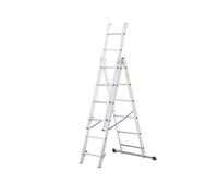 Drabest Aluminum Ladder 3-Section 3X7 150 Kg En131 Home