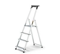 Drabest Aluminum 4-Step Household Ladder With Tool Shelf 125 Kg