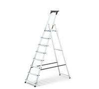Drabest Aluminum 8-Step Household Ladder With Tool Shelf 125 Kg