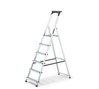 Drabest Aluminum 6-Step Household Ladder With Tool Shelf 125 Kg