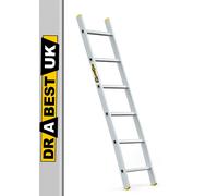Drabest Aluminium Single Section 1x7 Leaning Ladder