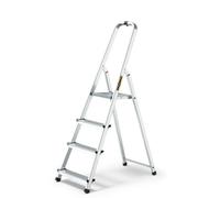 Drabest Aluminum 4-Steps Household Ladder 125 Kg + Hook