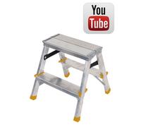 Drabest Builders Aluminium Double Sided Steps 2-8 Treads - Stable - Trade - New