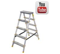 Drabest Builders Aluminium Double Sided Steps 2-8 Treads - Stable - Trade - New