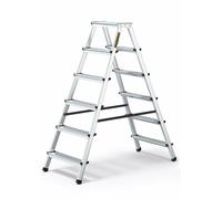 Drabest 6-Steps Aluminium Double-Sided Household Ladder 125 Kg