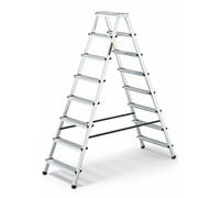 Drabest 8-Steps Aluminium Double-Sided Household Ladder 125 Kg