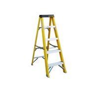 5 TREAD Heavy Duty Fibreglass Step Ladder | Electricians GRP Step Ladder 30,000v