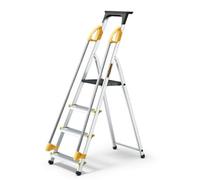 Drabest Household Ladder With Handrails, 150Kg, Aluminum, 4 Steps