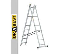 Drabest Multi-Function 2 Section Aluminium Combination Ladders 4m