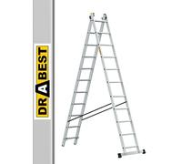 Drabest Multi-Function 2 Section Aluminium Combination Ladders 5.1m
