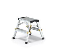 Drabest Pro Aluminum Double-Sided Ladder, 2 Steps, 150 Kg