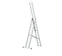 Drabest Aluminium professional extension /combination ladder 3x11, Multi