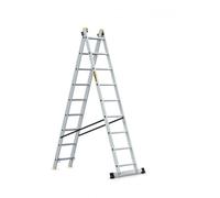 Drabest Pro Aluminum Ladder 2-Section 2X9 150 Kg
