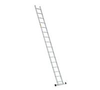 DRABEST PRO SERIES Aluminium Ladders 1x16 - Press-Formed Multi Purpose Ladder - 330lbs / 150kg - 14,2ft / 4,32m
