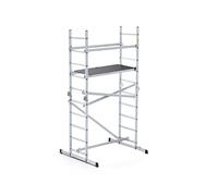 DRABEST PRO SERIES LADDERS Aluminium Ladder Scaffolding Articulated Scaffolding Non-Slip Scaffolding Maximum Load 150 kg Working Height 4 m