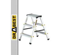 DOUBLE SIDED ALUMINIUM STEPS - 3 TREAD EN131 PRO 150KG