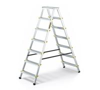 Drabest - PRO SERIES LADDERS - Double-Sided Folding Step Aluminium Ladder 150 Kg