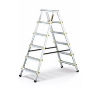 Drabest - PRO SERIES LADDERS - Double-Sided Folding Step Aluminium Ladder 150 Kg
