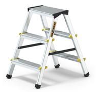 Drabest - PRO SERIES LADDERS - Double-Sided Folding Step Aluminium Ladder 150 Kg