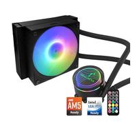 Dracaena.io 120mm AIO CPU Cooler, Intel & AMD, ARGB, PWM, 180W TDP, Black