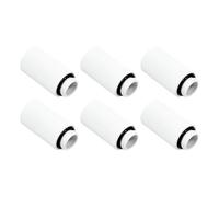 dracaena.io 6 Pack G1/4" 30mm Height Male to Female Extender Fittings, Brass Compression Fittings with O Rings for PC Liquid Cooling Loop, Water Cooling Tube Connectors, White