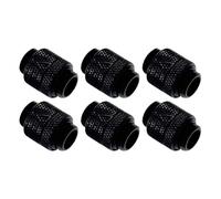 Dracaena.io 6-Pack G1/4 Rotary Swivel Fitting, M-M, Black