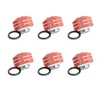 Dracaena.io 6-Pack G1/4 Soft Tube Compression Fitting, 3/8ID 1/2OD, Red