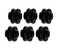 Dracaena.io 6-Pack G1/4 to 1/2" ID 3/4" OD Soft Tube Fitting, Black