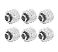 Dracaena.io 6-Pack G1/4 to 14mm OD Hard Tube Compression Fitting, Black