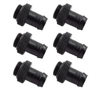 Dracaena.io 6-Pack G1/4 to 3/8" Barb Fitting, Black, Soft Tubing