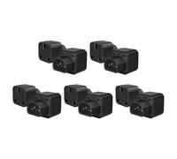 dracaena.io C14 to UK Outlet Socket, Extension Power Plug Adapter,IEC C14 Plug to Standard 2 Gang UK Mains Female Socket Conversion Adapter (10 pcs)