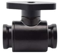 Dracaena.io G1/4 Water Cooling Ball Valve, Brass, Black, 1-Pack