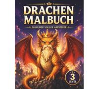 Drachen Malbuch: 30 Bilder voller Abenteuer für Kinder - mit 3 Leveln von einfach ortgeschritten (ARTALANTA Spezial)