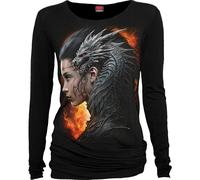 Draco Queen Long-Sleeved T-Shirt Spiral Direct Black M