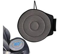 Dracqwn Rotating Seat Cushion For Car, Convenient For Entry And Exit Car Seat For Elderly, 360 Degrees Swivel Seat Cushion For Car For Elderly(D Grey 1-Pack,B Double Ring)