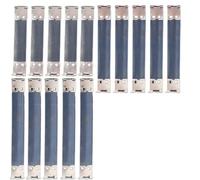 DraCra 15 Pack Pocket Cosmetic Bag Internal Flex Frame Kiss Clasp Replacement Small Makeup Bag Self-Closing Spring Snaps for Lambskin Snap Closure Pouches Leather Squeeze Coin Purse Mini Organizer