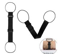 DraCra 2 Pack Luggage Straps for Add a Bag Bungees Lightweight Easy Elastic Wrap Belts for Attaching Extra Bags Purse to Suitcase Handle Handbag Backpack Spinner Carryon Travel Airport
