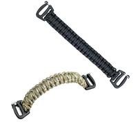 DraCra 2 Pack Tactical Molle Admin Pouch Handle Replacement with Double Hooks Magnetic Gym Bag Handle Strap Grips for Tactical EDC Pouch Military Water Bottle Pouch Molle Water Bottle Holder Carrier